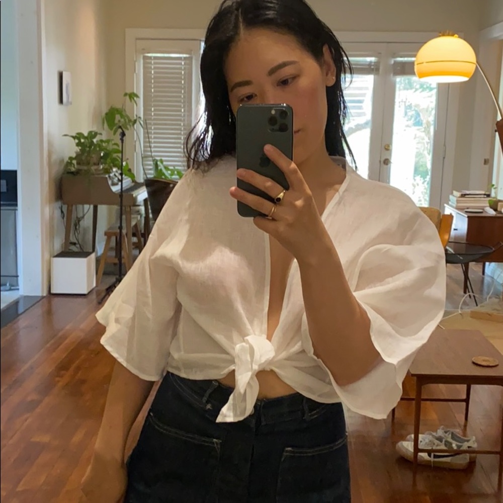 Amazing linen tie top from NA NIN!